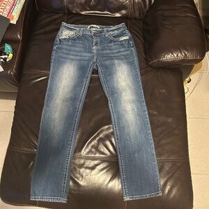 Love Nation Embellished Blue Jeans Sz 12 rarely worn